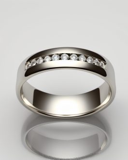Elano – Sleek Channel-Set CZ Band